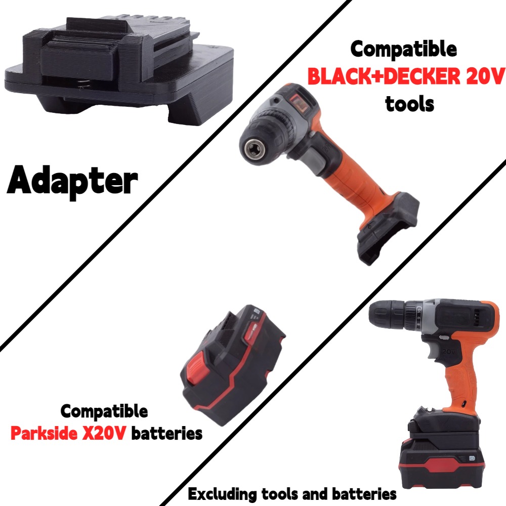 Black+Decker Tool Cordless - Voor Parkside X20V TEAM Li-ion Batterij