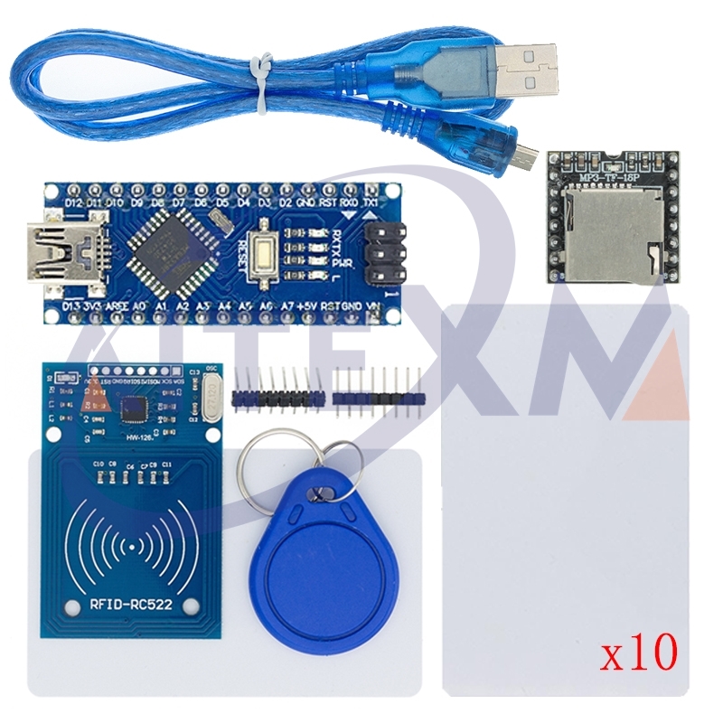 Arduino Uno Starter Kit - 13,56 MHZ IC-kaart + Nano V3.0