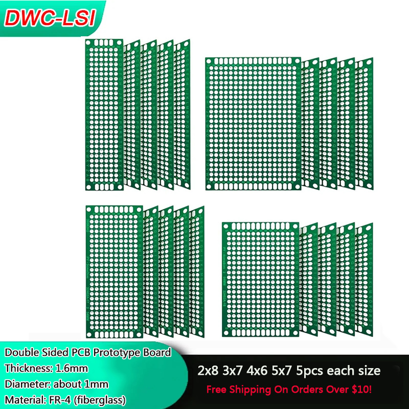 Diy Electronics Circuits - 20 stuks groene printplaat met 4