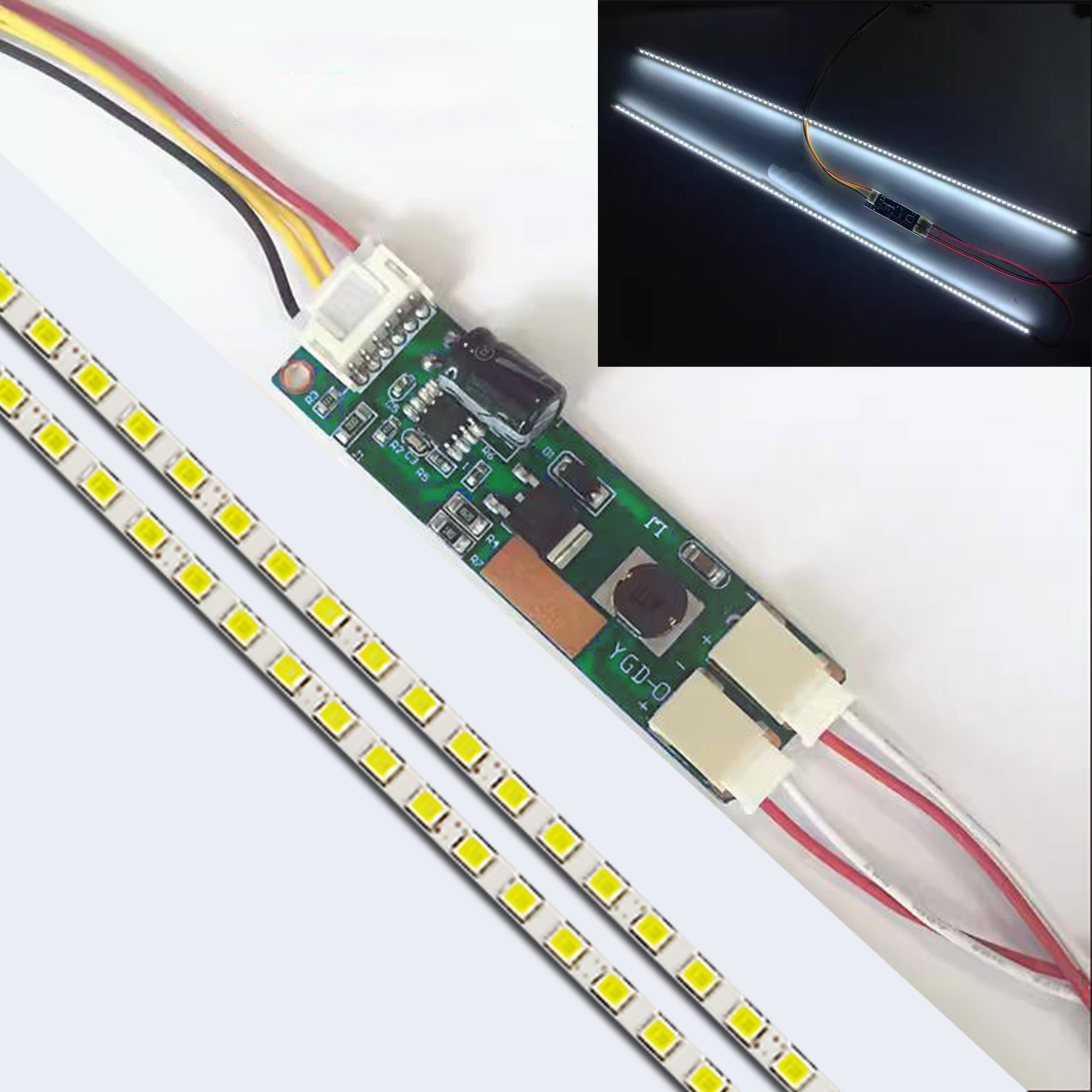 Led Assortment Kit - LED-achtergrondverlichtingslampen updatekit, verstelbaar voor 15, 17,