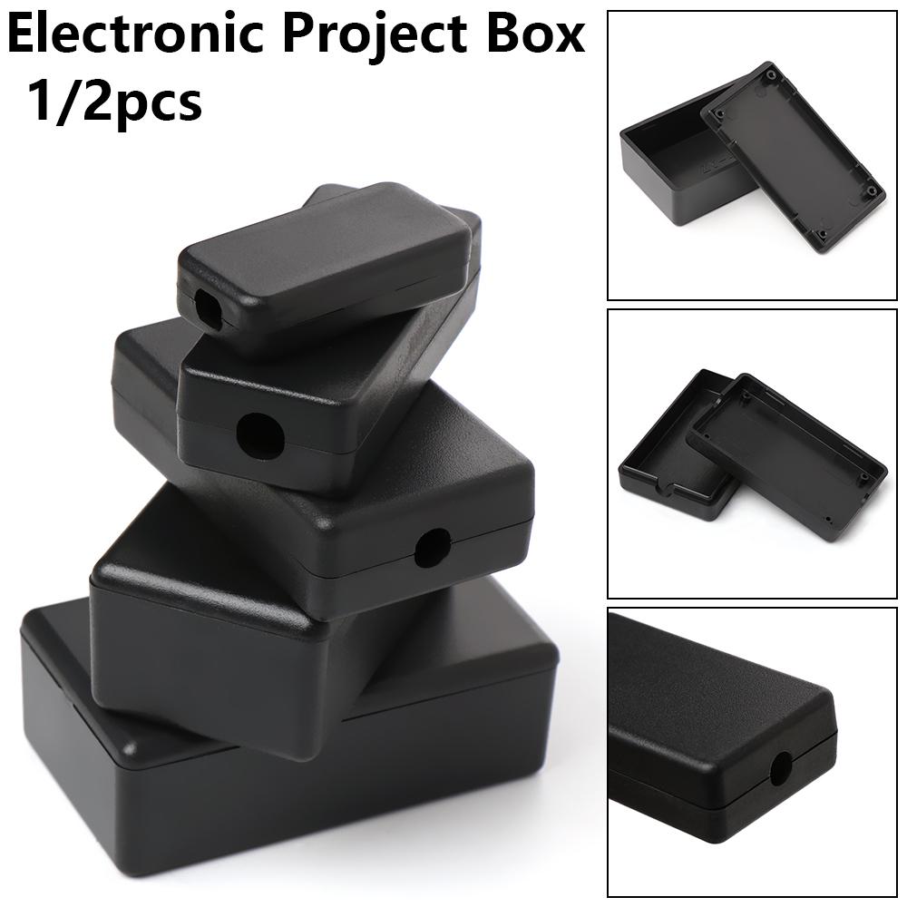 Diy Waterproof Electronics - 1/2 Stuks Plastic Waterdichte Zwarte Diy