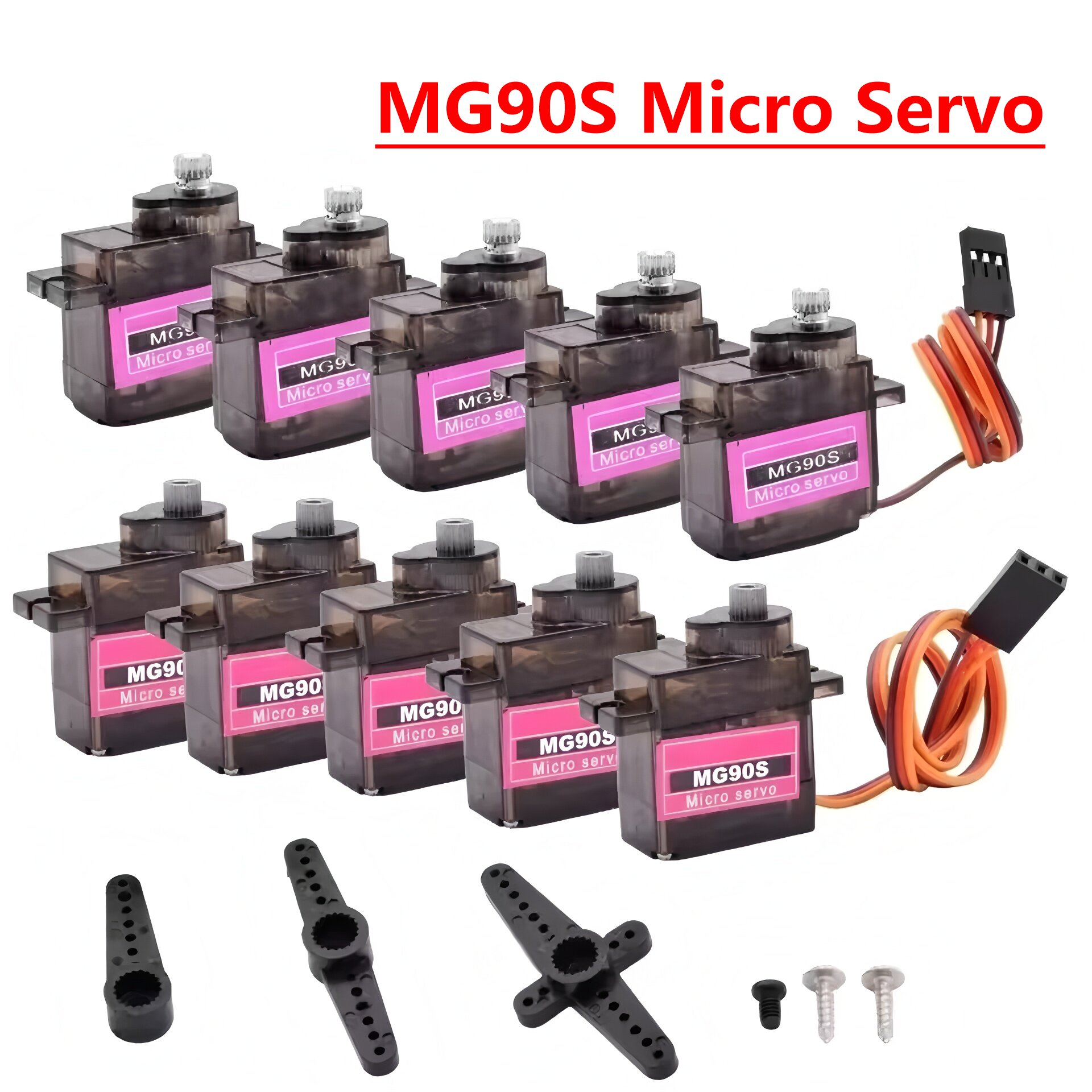 Servo Motor Sg90 - 4/5/10/20pcs MG90S Micro Servomotor Metal Gear