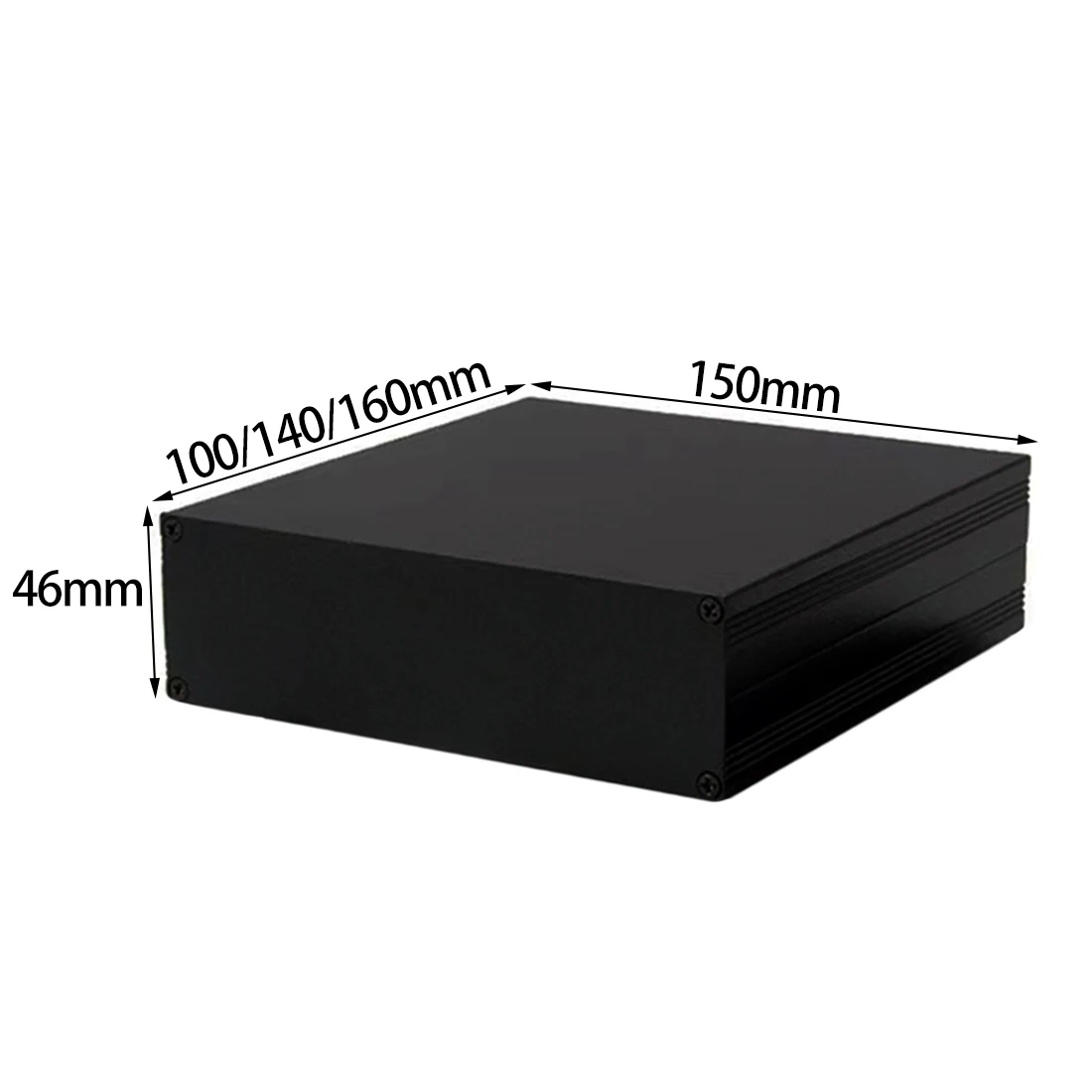 Diy Waterproof Electronics - Aluminium Behuizing 150*46*100/140/160Mm Waterdichte Split Box