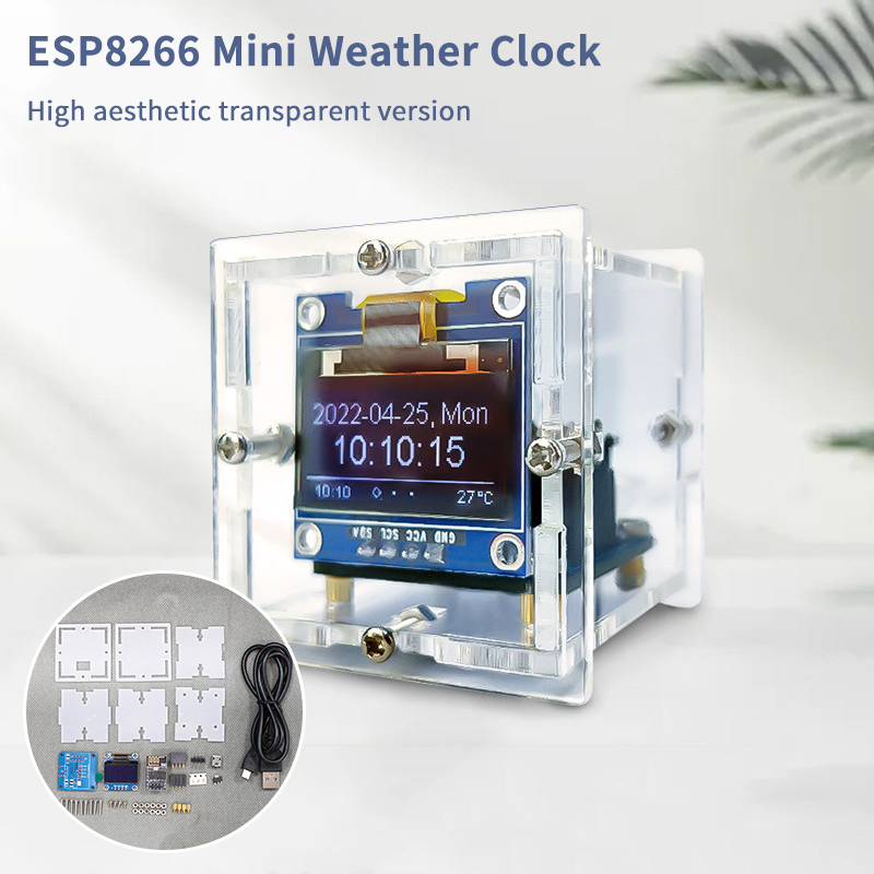 ESP8266 Mini Weerklok Kit DIY  - Diy Electronics Soldering Kit recensie en prijs