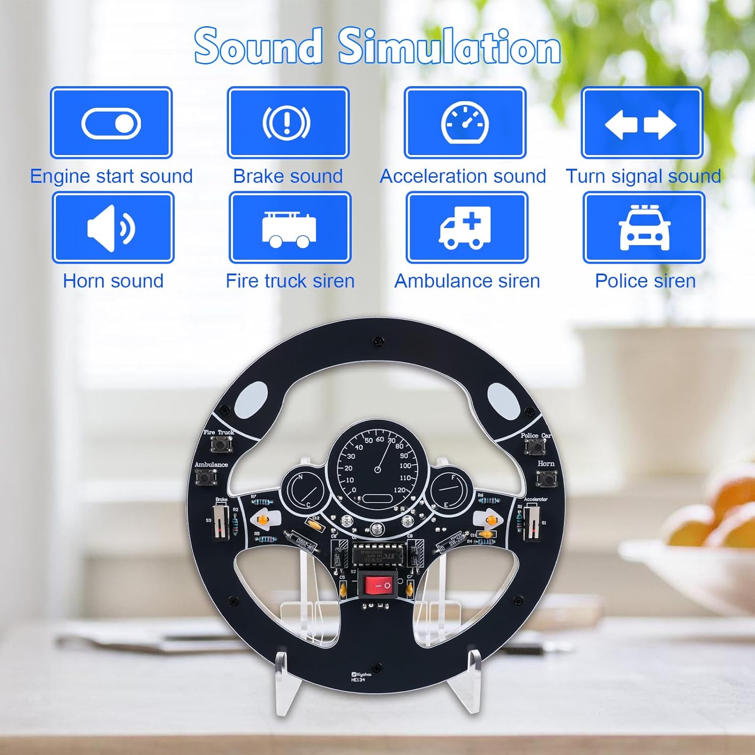 Auto-stuurwiel DIY-soldeerkit  - Diy Electronics Projects For Adults recensie en prijs