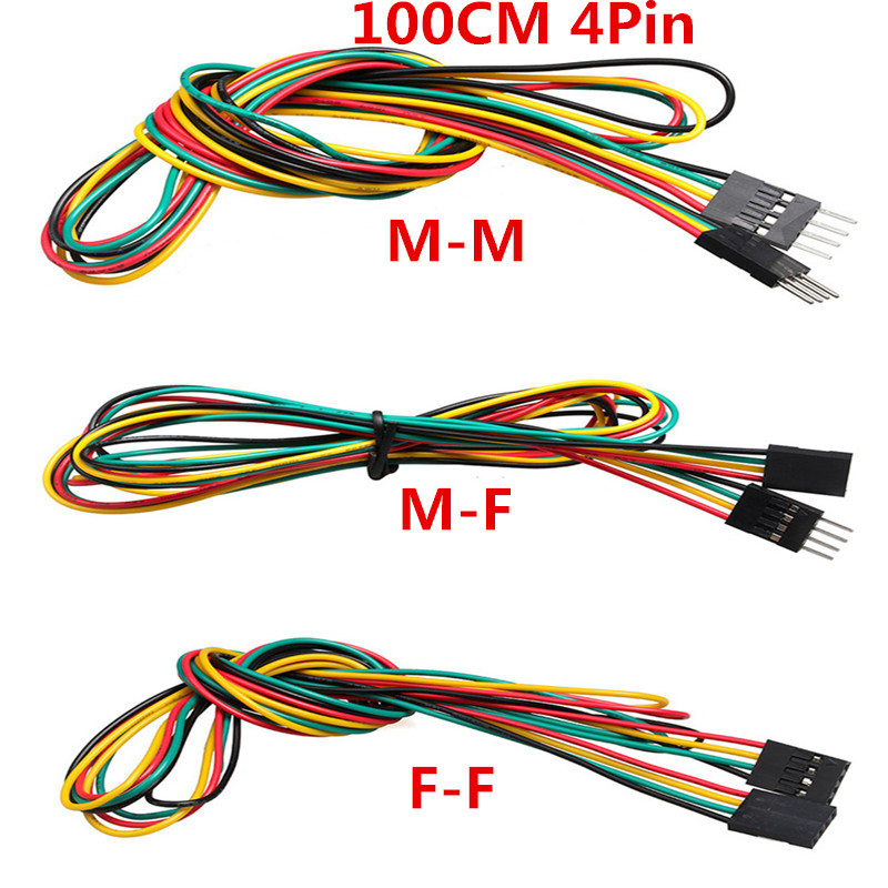 10 stks/partij 4pin 100 cm M-M - Diy Electronics Breadboard recensie en prijs