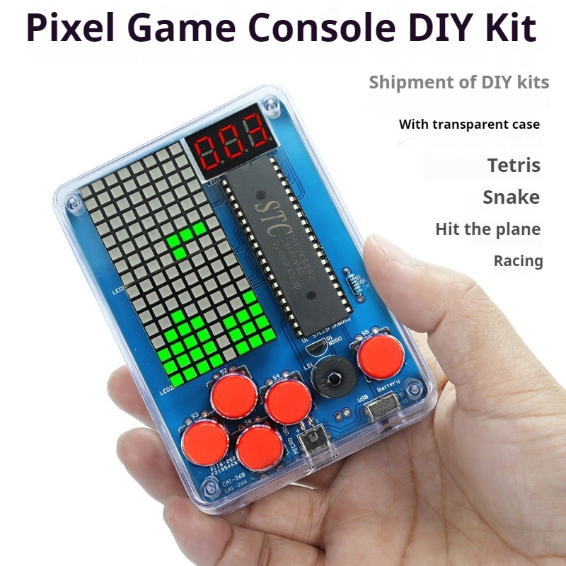 Pixel Game Machine-productieki - Diy Electronics Game recensie en prijs