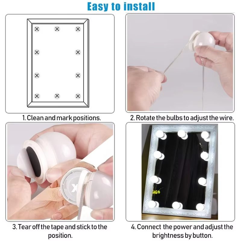 10 LED-spiegellampjes set, dim - Led Assortment Kit recensie en prijs