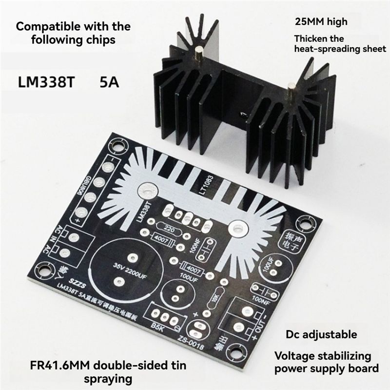 LM338 5A Uitgangsinstelbare li - Diy Electronics Supplies recensie en prijs