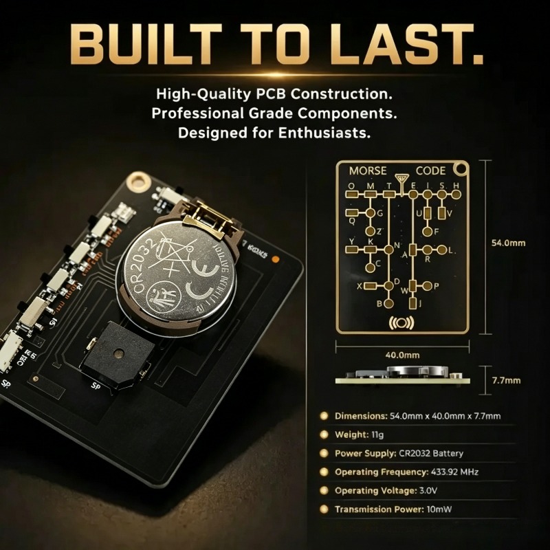 Morse Code Trainer Card Pro Le - Diy Electronics Projects For Adults recensie en prijs