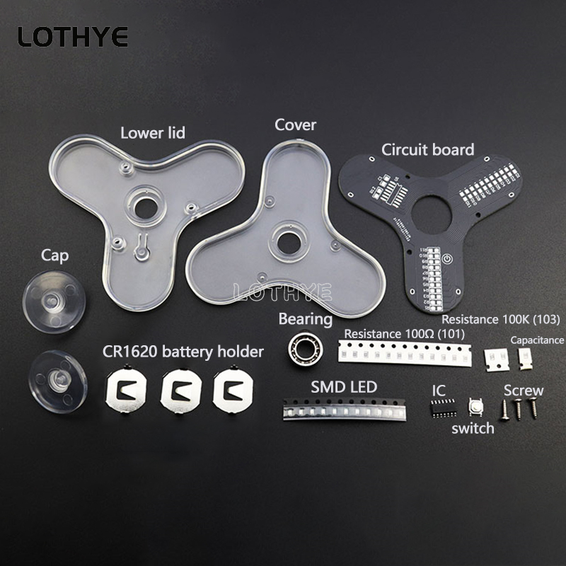 LED Fidget Spinner Vervaardigi - Diy Electronics Soldering Kit recensie en prijs