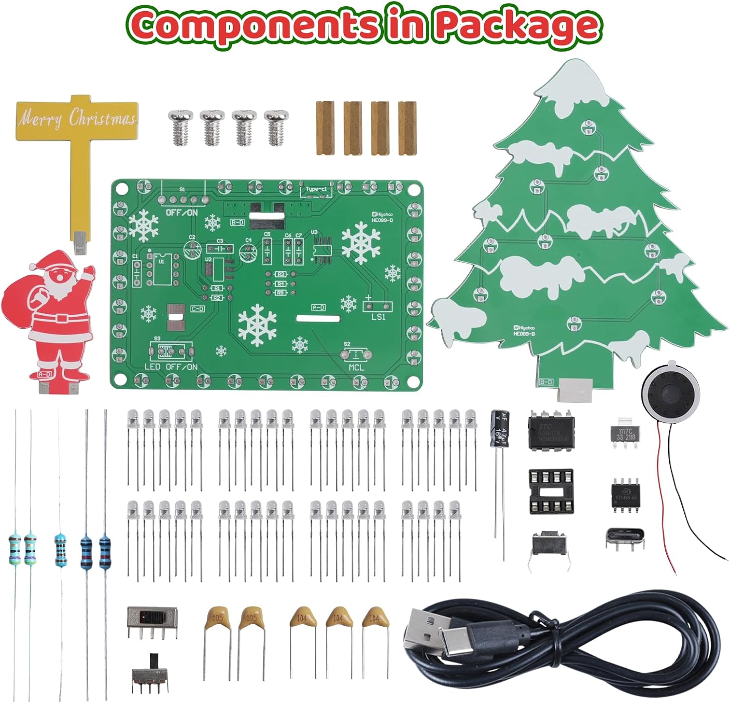 Muzikale kerstboom soldeerset  - Diy Electronics Projects For Adults recensie en prijs