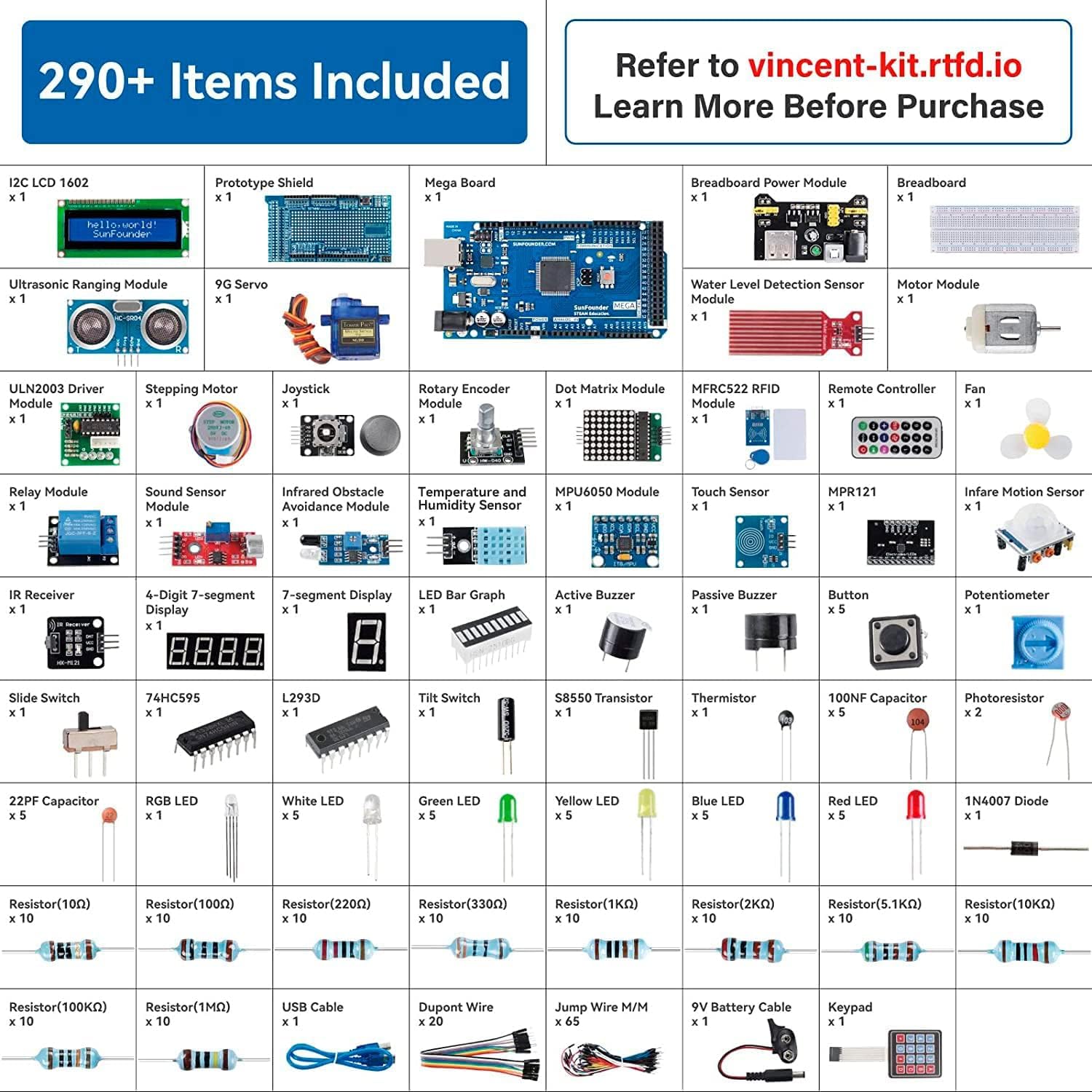 SunFounder Project De meest co - Arduino Uno Starter Kit recensie en prijs