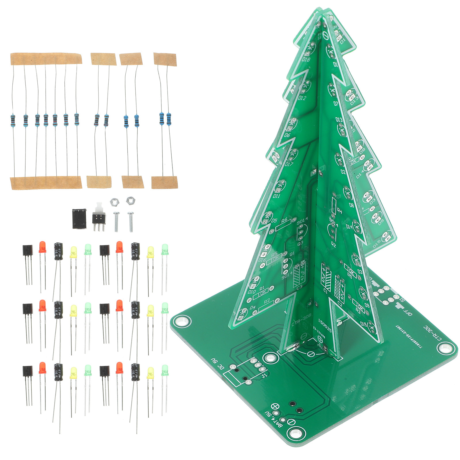 LED Kerstboom Kit 3D Knipperen - Diy Electronics Projects For Adults recensie en prijs