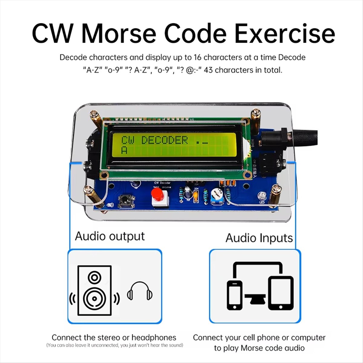 HDL DC9V CW Morse Code Decoder - Diy Electronics Circuits recensie en prijs