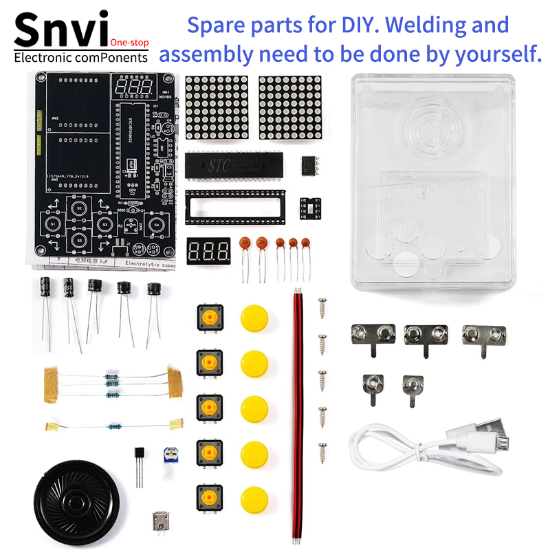 Snvi DIY Pixel Game Console Ki - Diy Electronics Game recensie en prijs